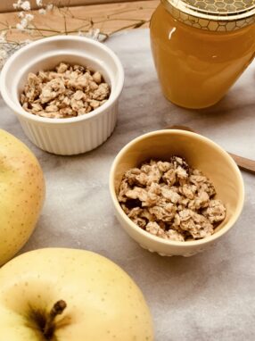 lussuriose mele cotte ripiene di granola