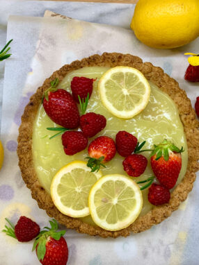 crostata con lemon curd
