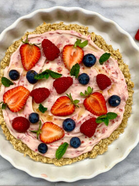 pizza di frutta fresca per la merenda