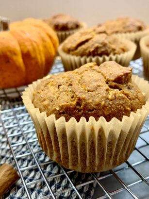 Muffins alla zucca senza uova