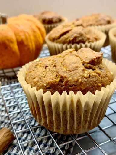 Muffins alla zucca senza uova